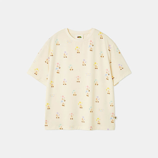 Gelato Pique Super Mario Men's Toad Yoshi T-Shirt CRM VM_NSJ_8_BHAM6