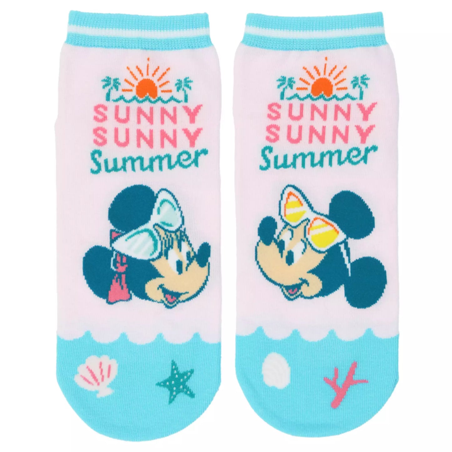 Set of 2 socks, 22-25cm, Mickey Mouse and Friends - Disney Store Japan