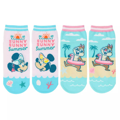 Set of 2 socks, 22-25cm, Mickey Mouse and Friends - Disney Store Japan