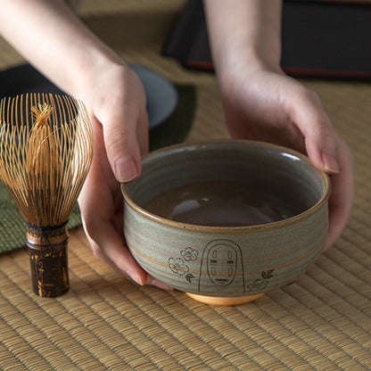 Studio Ghibli Spirited Away Matcha Bowl and Whisk Set No-Face