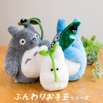 My Neighbor Totoro Fluffy Beanbag Plush Medium Totoro and Kurosuke