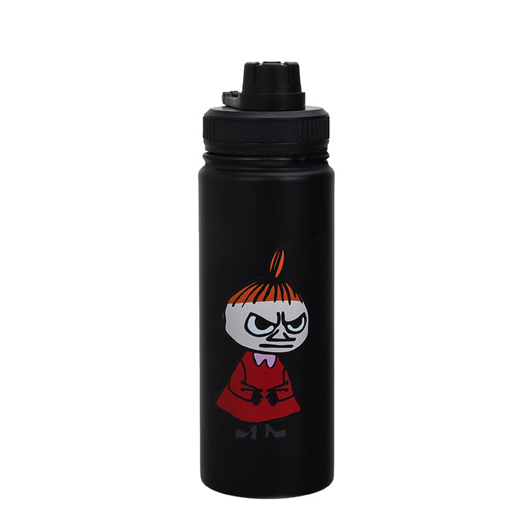 Nordicbuddies Little My Stainless Steel Drink Bottle 550ml Black