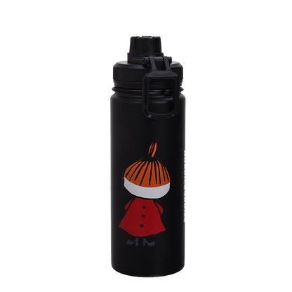Nordicbuddies Little My Stainless Steel Drink Bottle 550ml Black