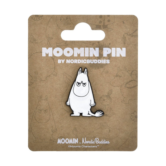 Nordicbuddies Moomin Angry Character Die-Cut Metal Pin Badge