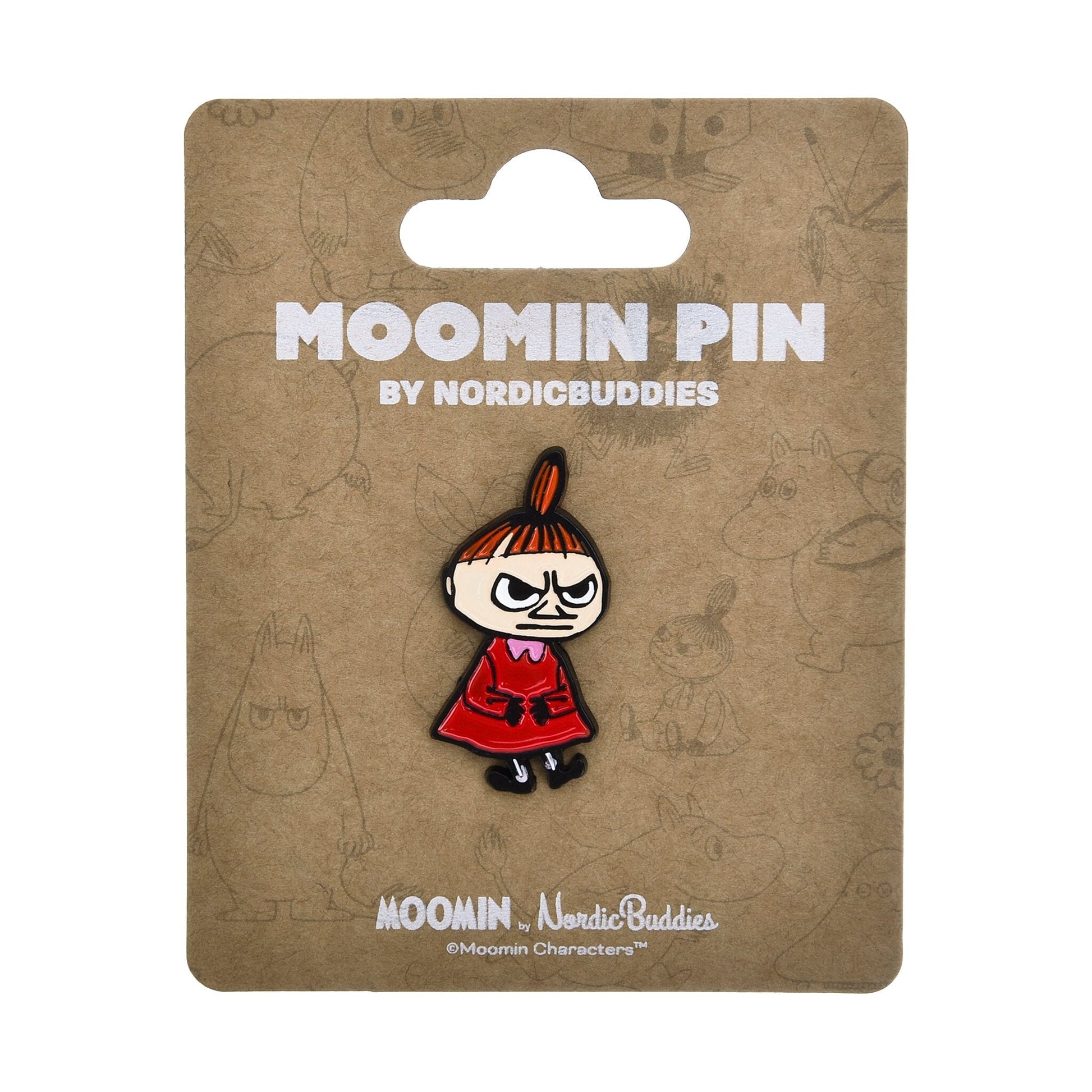 Nordicbuddies Moomin Little My Pin Badge Die-cut Angry