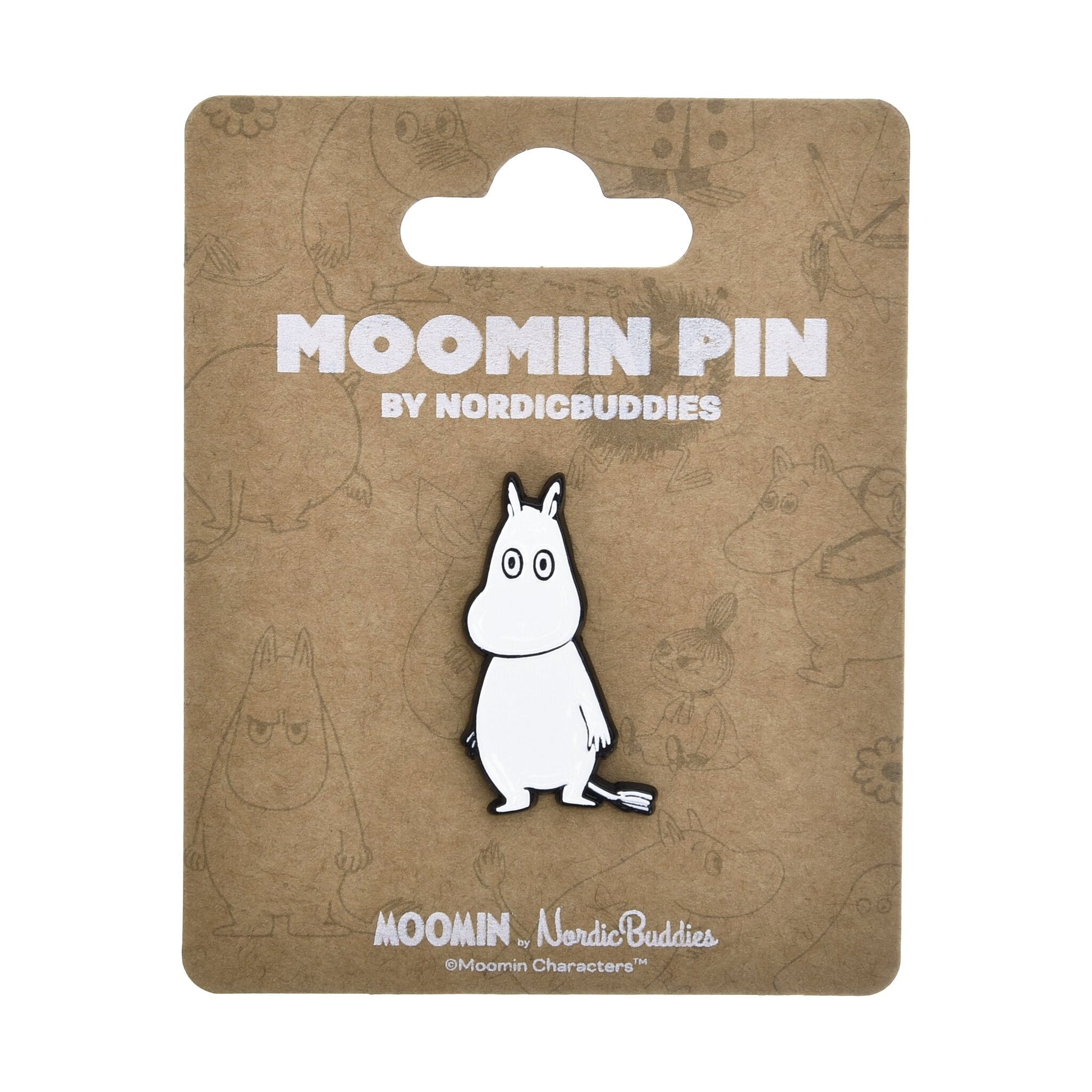 Nordicbuddies Moomin Standing Pin Badge Die-Cut Accessory MPIN13