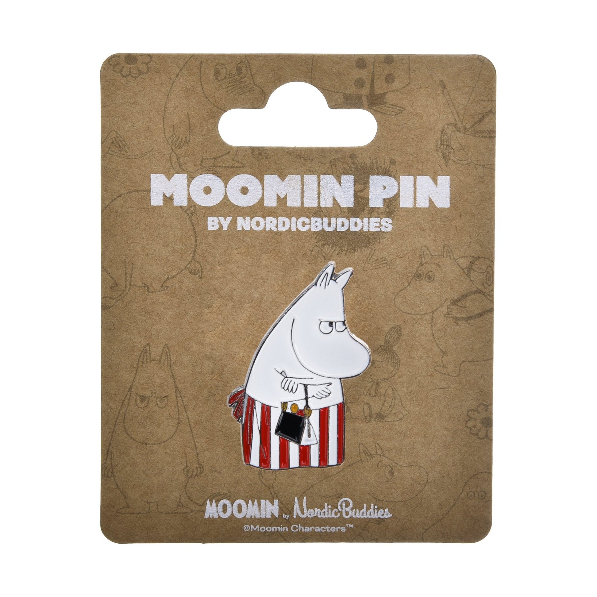 Nordicbuddies Moomin Mom Die-Cut Metal Pin Badge MPIN37