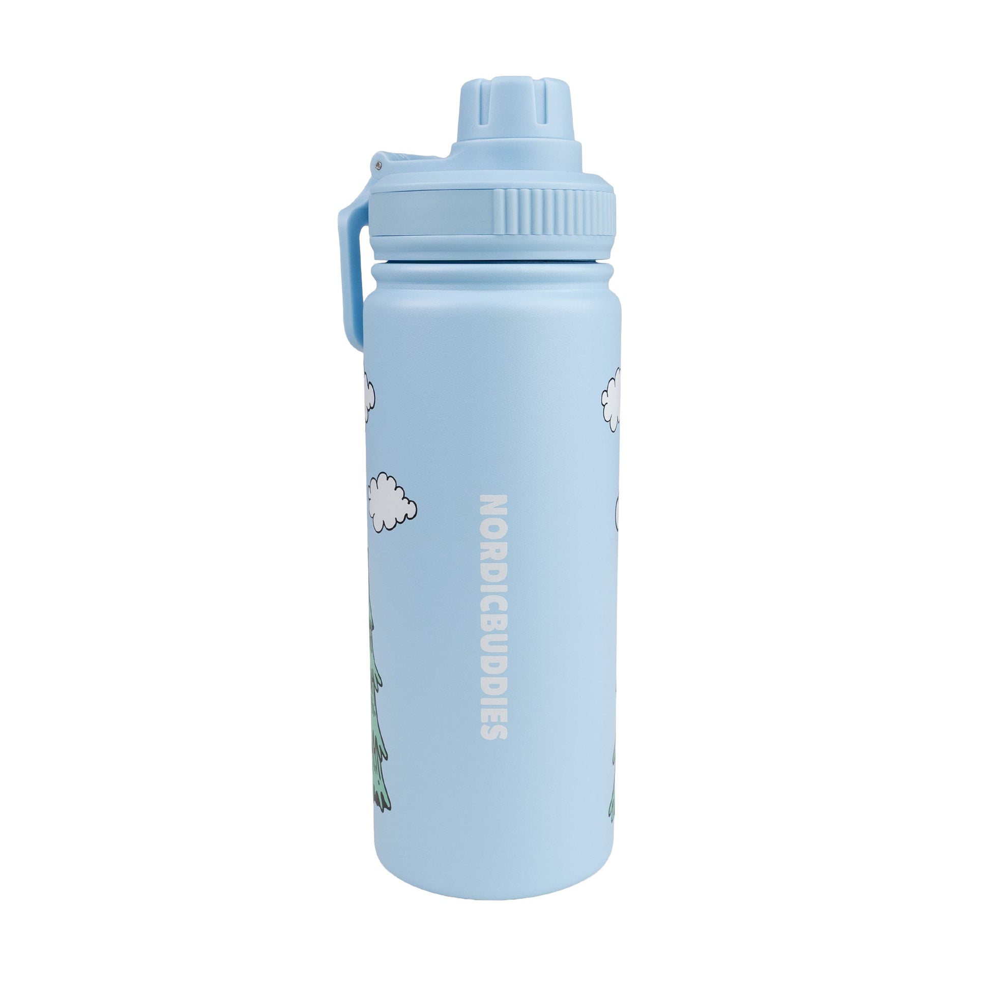 Nordicbuddies Moomin House Stainless Steel Water Bottle Blue 550ml