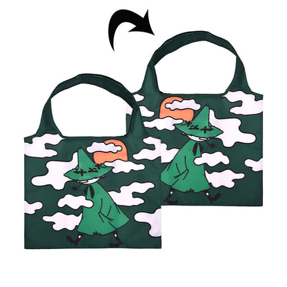 Nordicbuddies Snufkin Shopping Bag Green Foldable