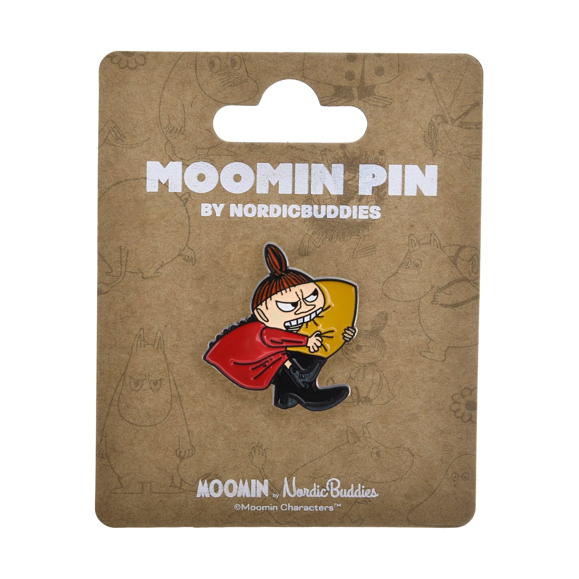 Nordicbuddies Moomin Little My Pin Badge Biting Design