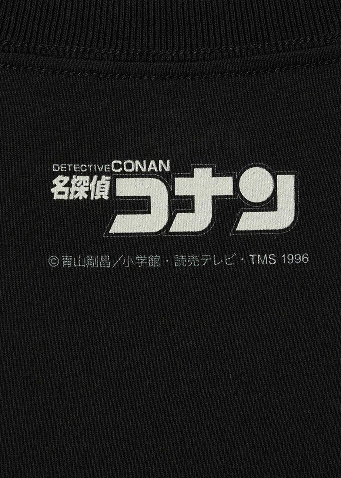 Graniph Unisex Detective Conan Black Organization T-Shirt Black