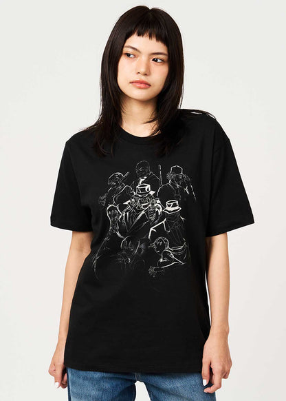Graniph Unisex Detective Conan Black Organization T-Shirt Black