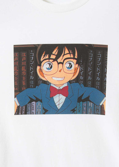Detective Conan Edogawa Conan Graphic T-Shirt Unisex White