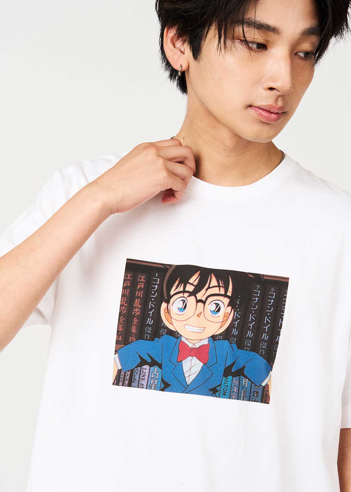 Detective Conan Edogawa Conan Graphic T-Shirt Unisex White