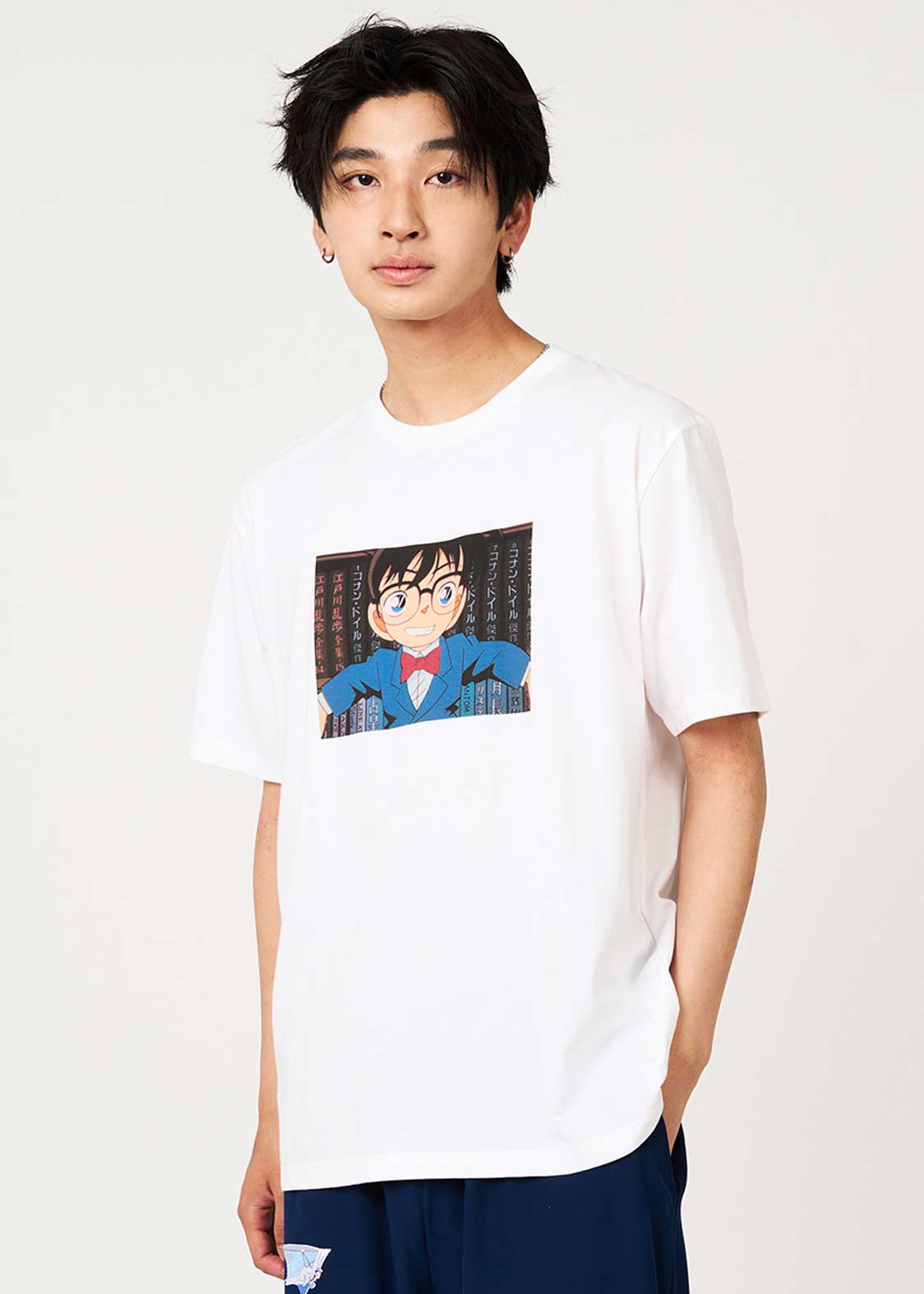 Detective Conan Edogawa Conan Graphic T-Shirt Unisex White