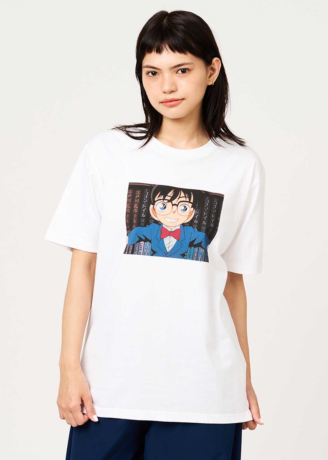 Detective Conan Edogawa Conan Graphic T-Shirt Unisex White