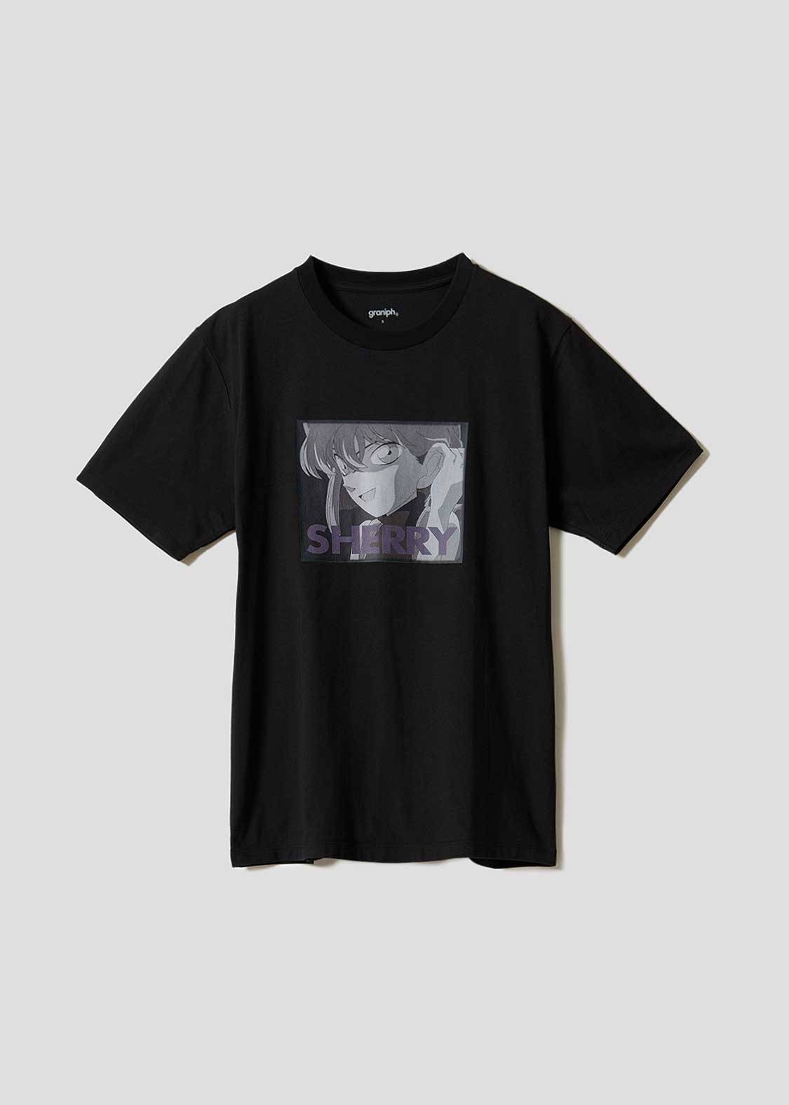 Detective Conan Sherry Unisex T-Shirt Black Graphic Print Tee