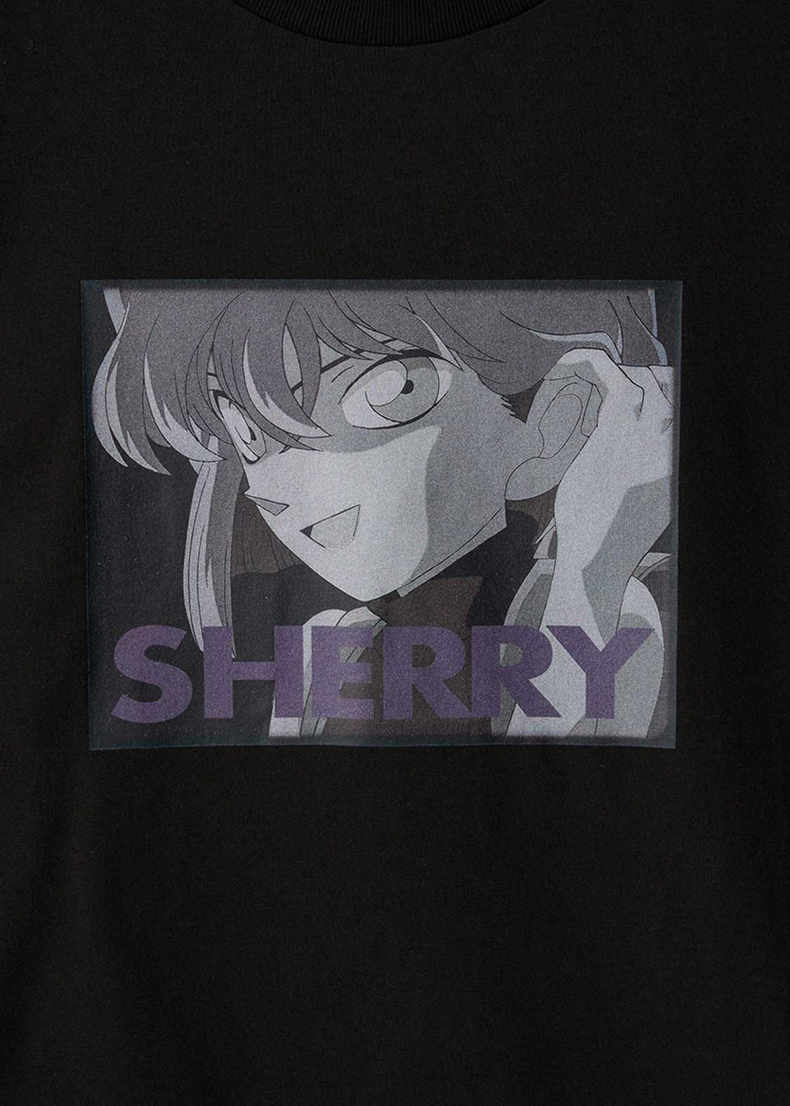 Detective Conan Sherry Unisex T-Shirt Black Graphic Print Tee