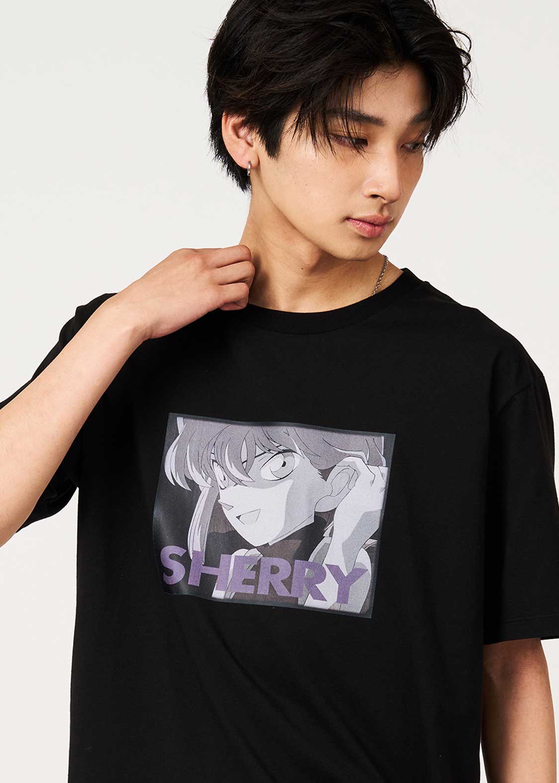 Detective Conan Sherry Unisex T-Shirt Black Graphic Print Tee