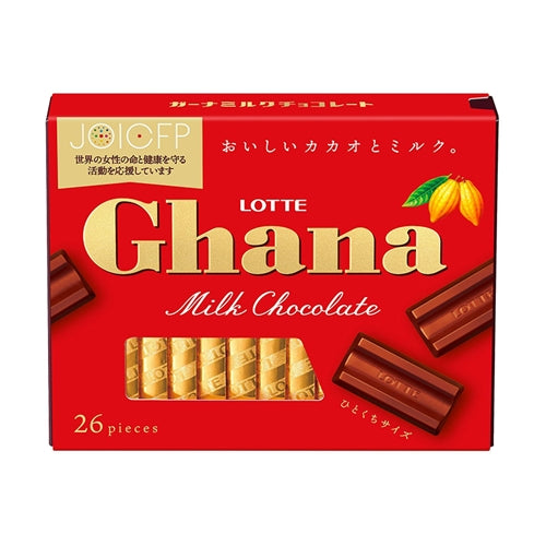 Lotte Ghana Milk Excellent Chocolate 26pcs