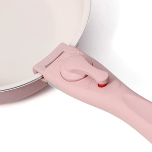 Pot & Frypan 4-Piece Set (Pink) - Francfranc Limited