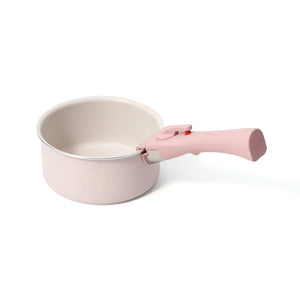 Pot & Frypan 4-Piece Set (Pink) - Francfranc Limited