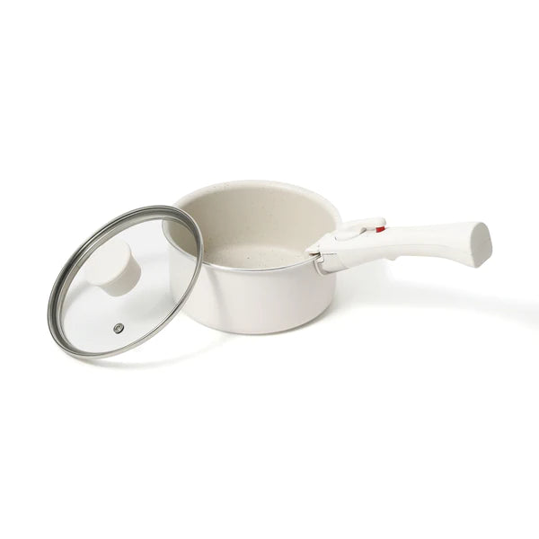 Pot & Frypan 4-Piece Set (Ivory) - Francfranc Limited