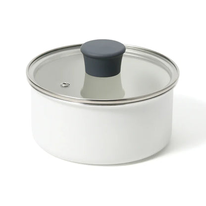 Pot & Frypan 4-Piece Set (Gray) - Francfranc Limited