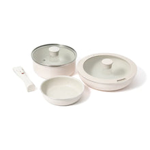 قم بتحميل الصورة في عارض الصور، Pot &amp; Frypan 6-Piece Set (Ivory) - Francfranc Limited