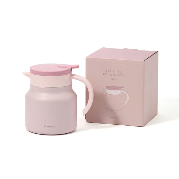 Stainless Steel Insulated Pot & Server Pink 680ml - Francfranc Limited