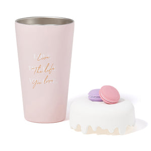 Stainless Steel Macaron Pink Tumbler 350ml - Francfranc Limited