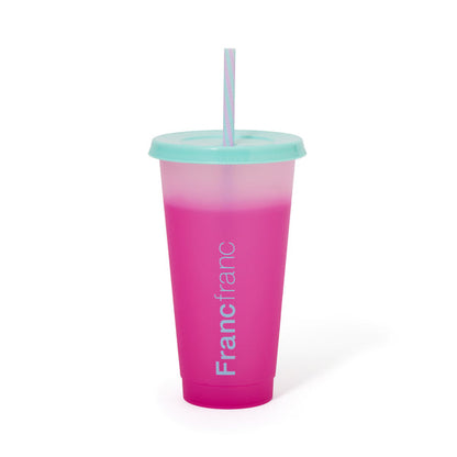 Color Change Tumbler 730ml Pink- Francfranc Limited
