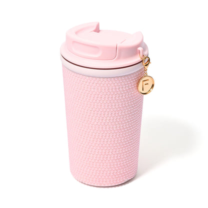 Pearl-Like Stainless Steel Tumbler Pink