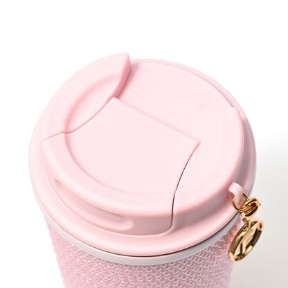 Pearl-Like Stainless Steel Tumbler Pink