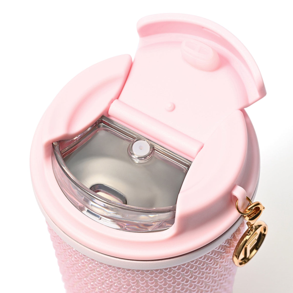 Pearl-Like Stainless Steel Tumbler Pink