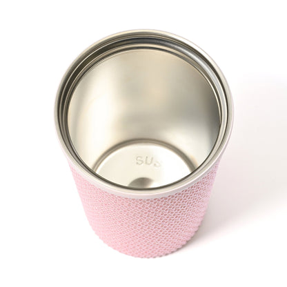 Pearl-Like Stainless Steel Tumbler Pink