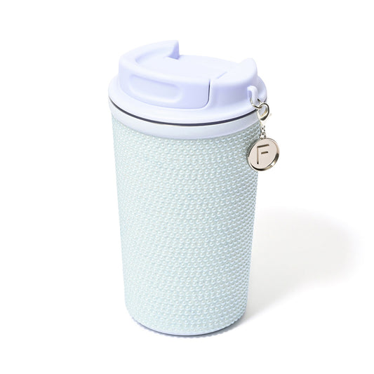 Pearl-Like Stainless Steel Tumbler Blue