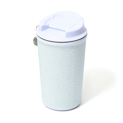 Pearl-Like Stainless Steel Tumbler Blue