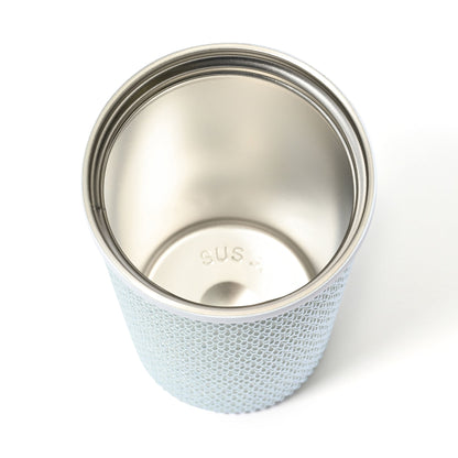 Pearl-Like Stainless Steel Tumbler Blue