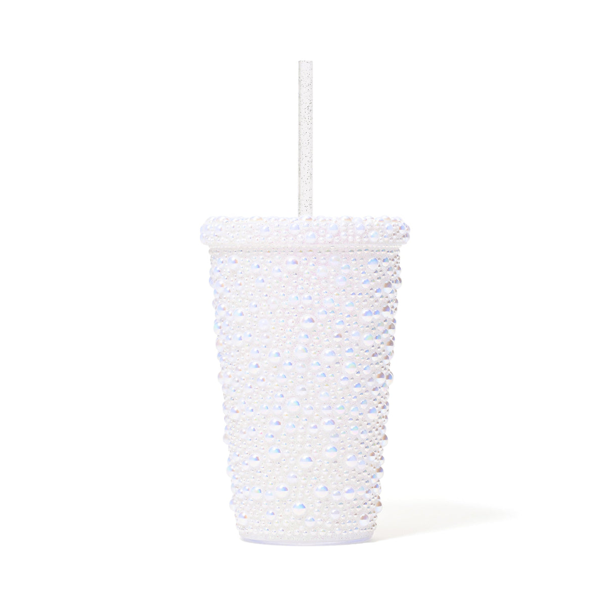 Pearl-Like Plastic Tumbler White