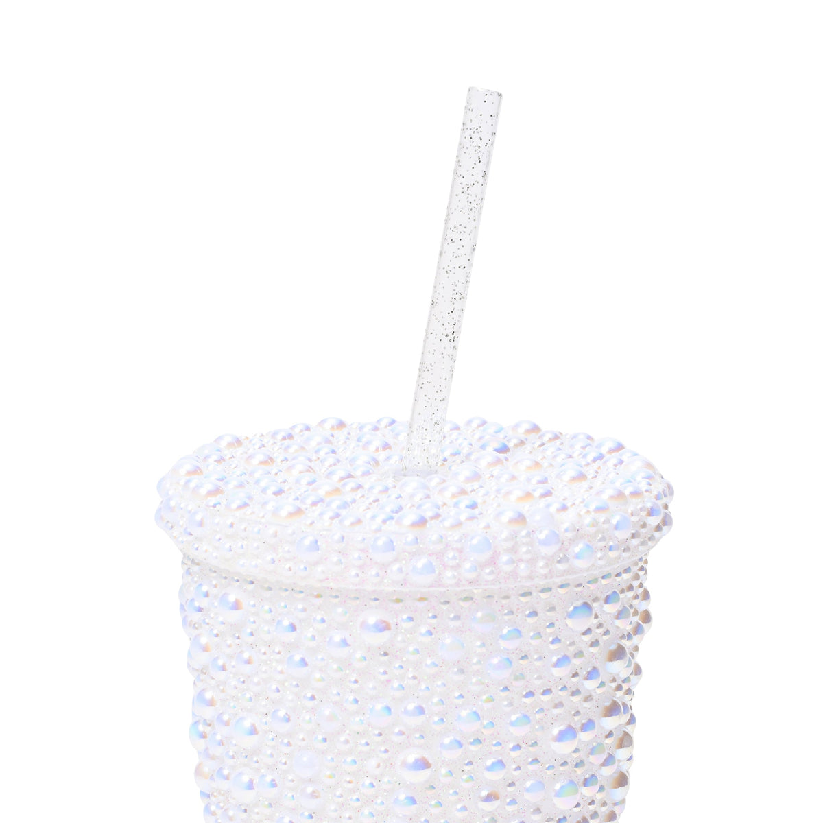 Pearl-Like Plastic Tumbler White