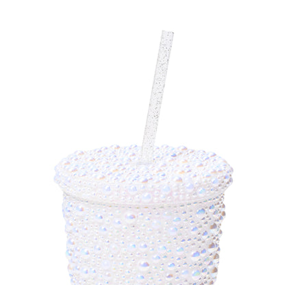 Pearl-Like Plastic Tumbler White