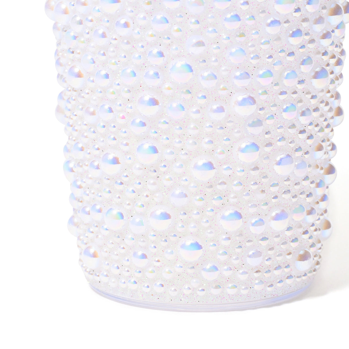 Pearl-Like Plastic Tumbler White