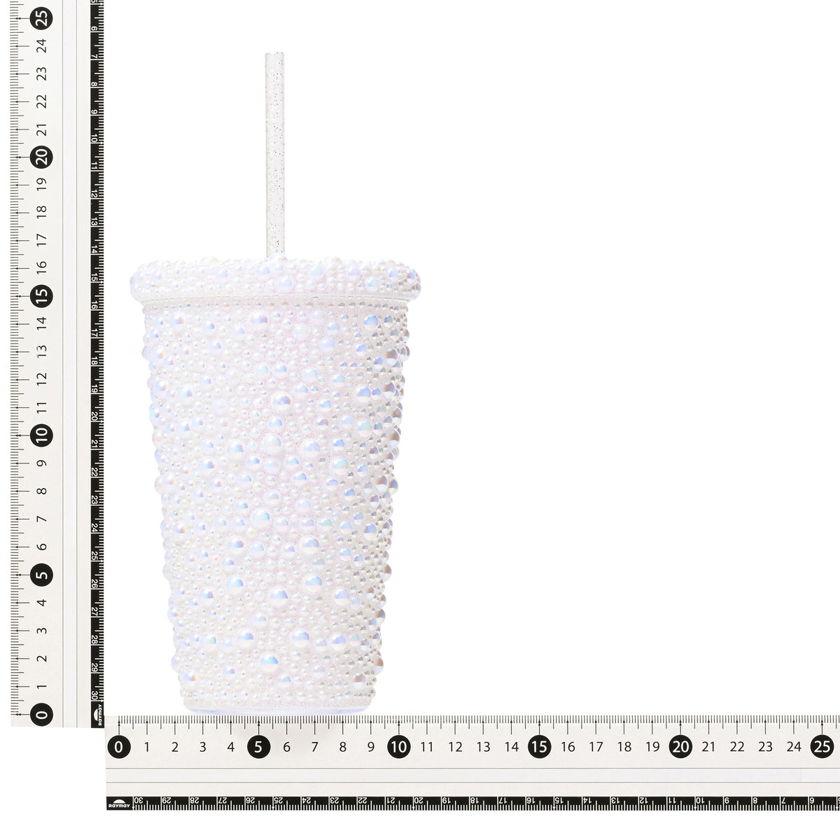 Pearl-Like Plastic Tumbler White