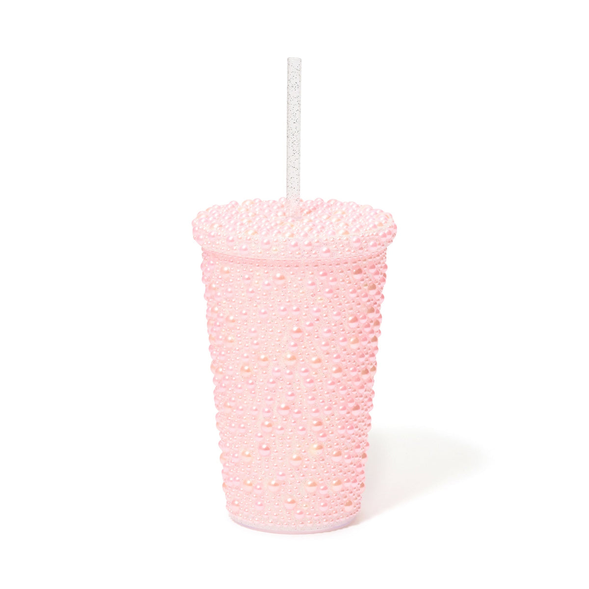 Pearl-Like Plastic Tumbler Pink