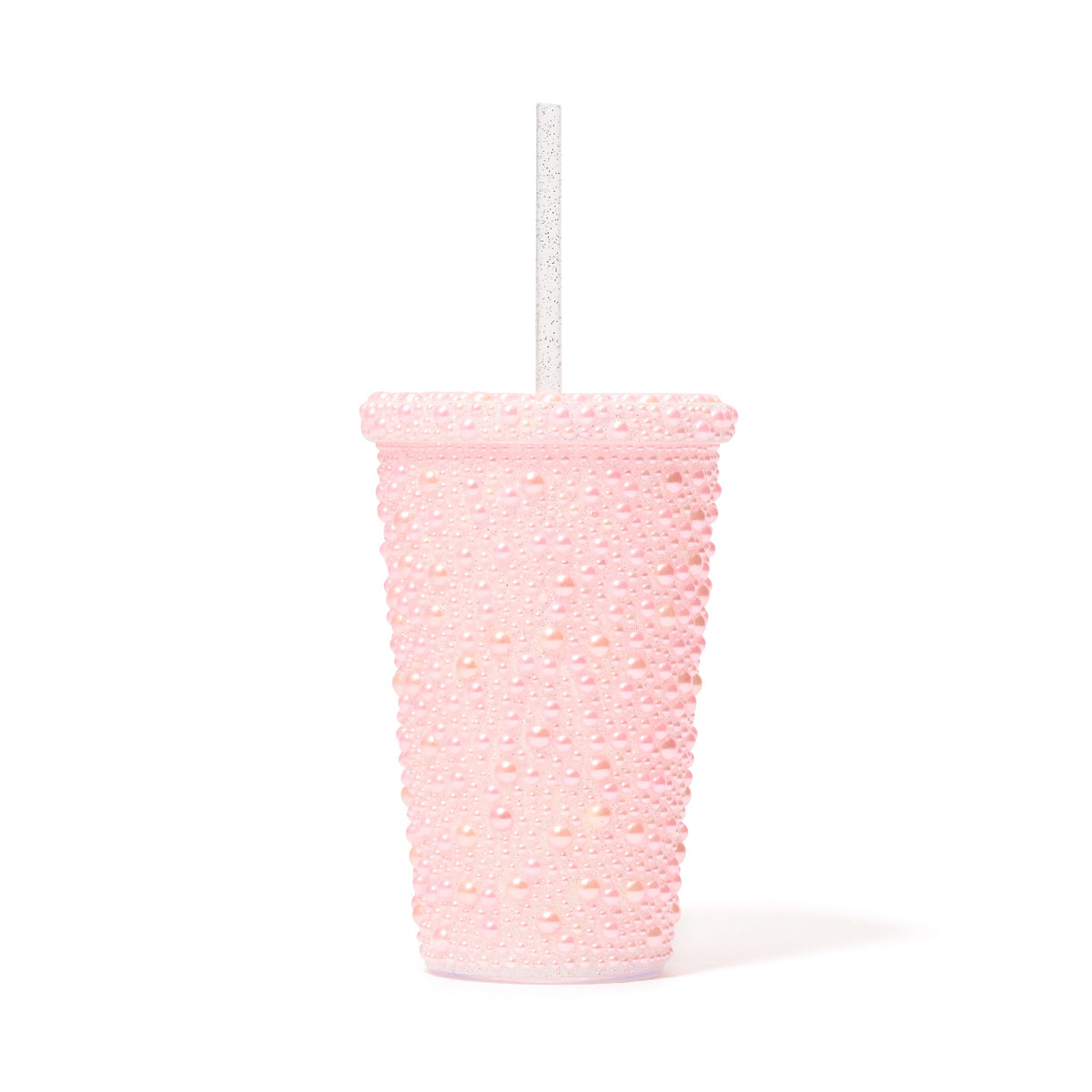 Pearl-Like Plastic Tumbler Pink