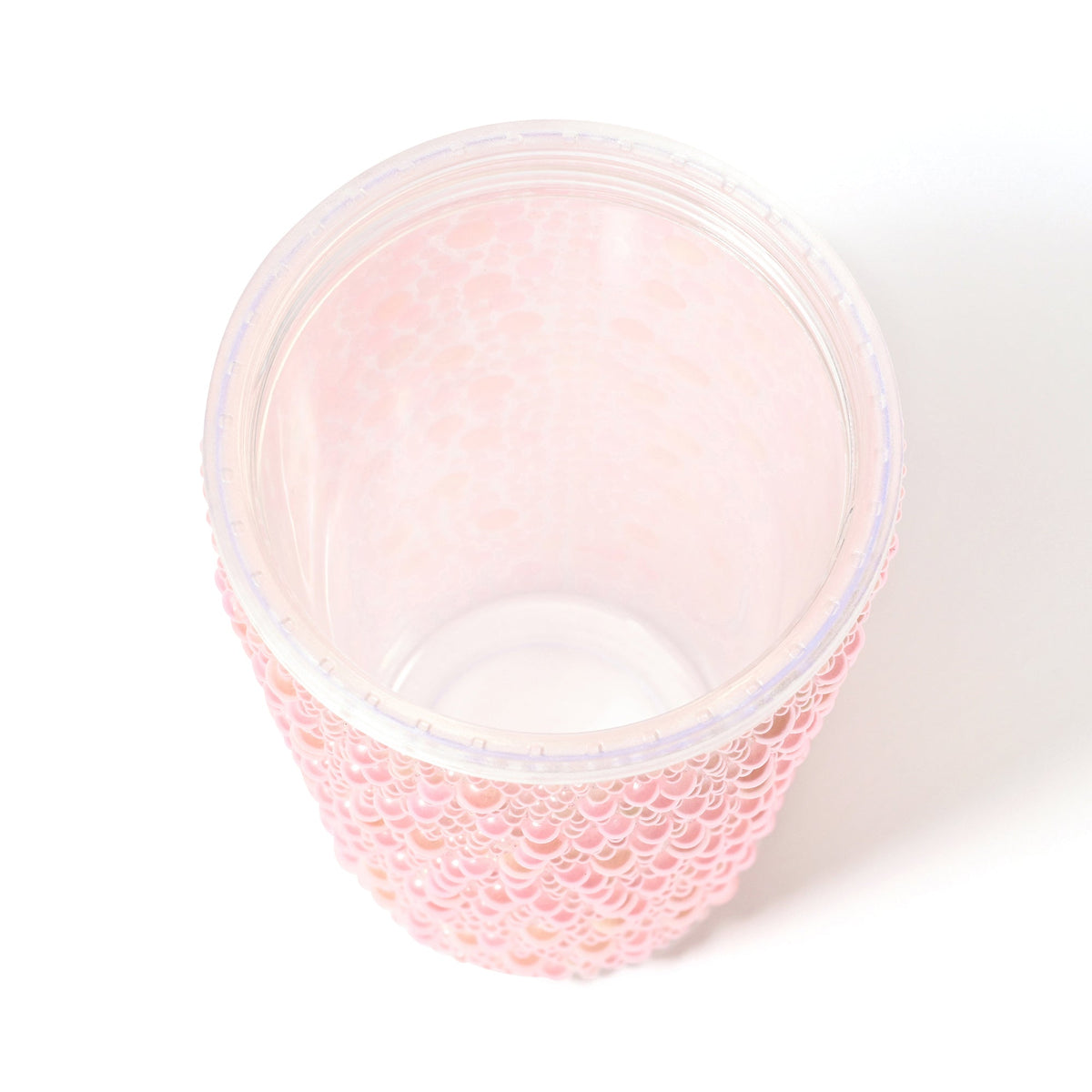 Pearl-Like Plastic Tumbler Pink