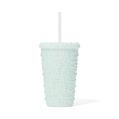 Pearl-Like Plastic Tumbler Blue