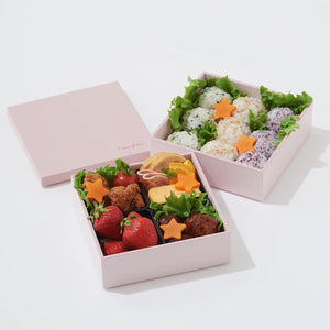 Two-tiered Japanese Lunch Box Pink (Large) - Francfranc Limited