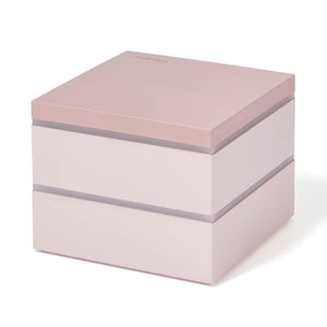 Two-tiered Japanese Lunch Box Pink (Large) - Francfranc Limited